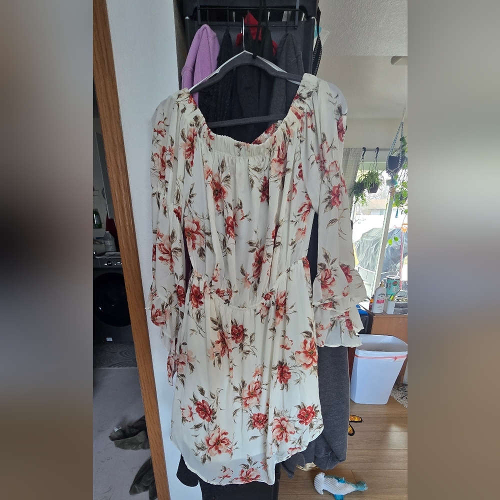 Floral Long Sleeve Dress